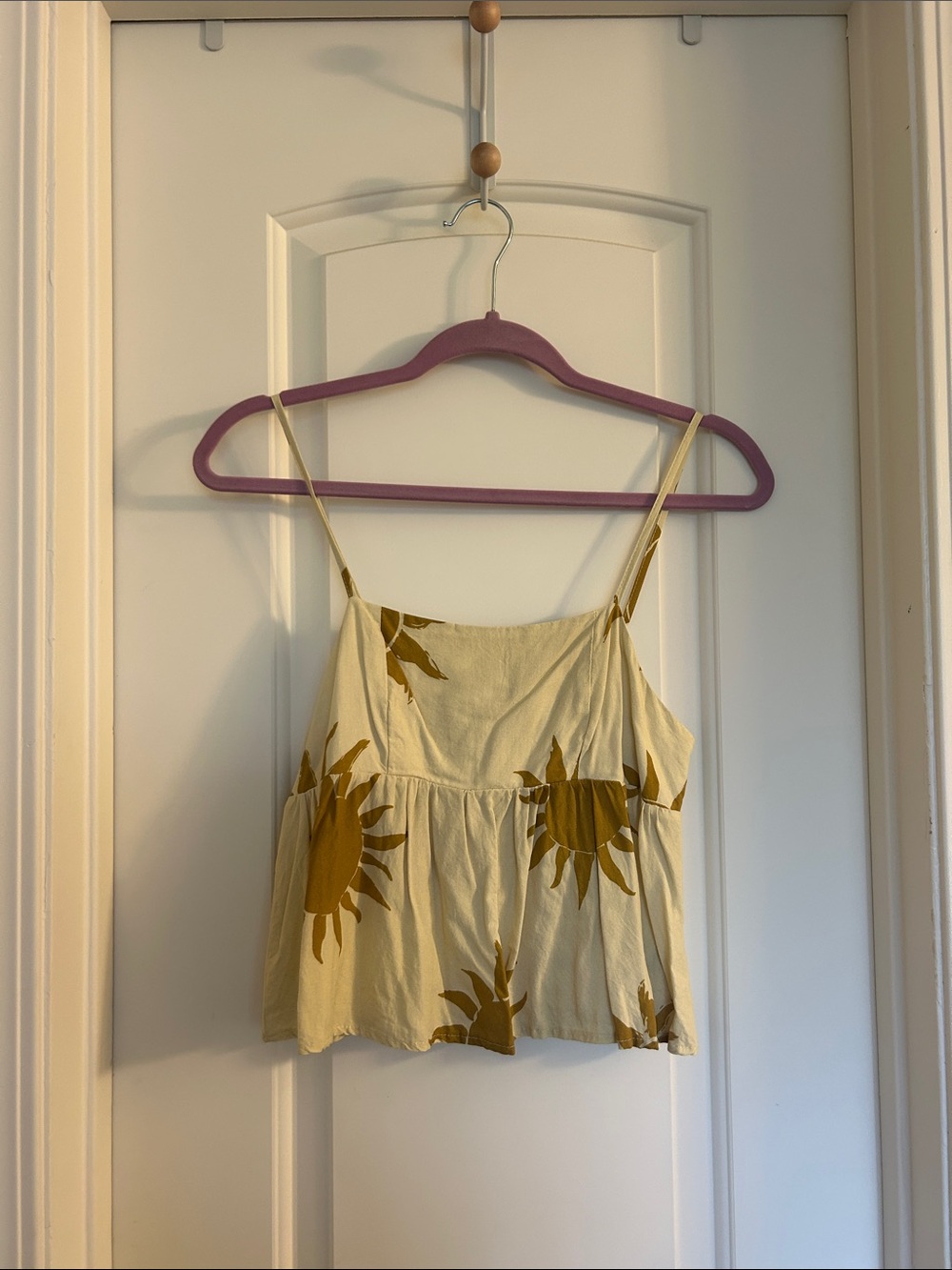 Sun Print Indie Summer Festival Spaghetti Tank Top (SW1)